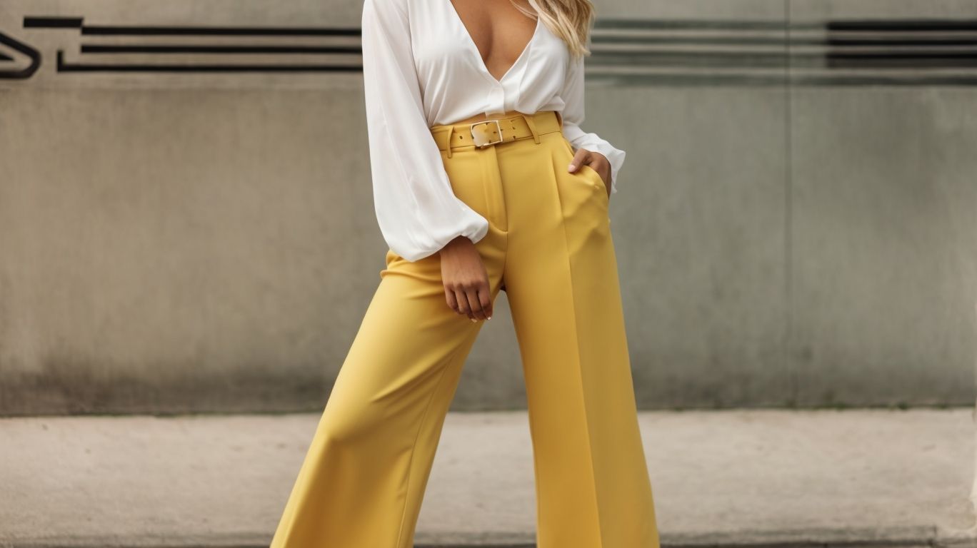 What goes with Bitter lemon color pant?