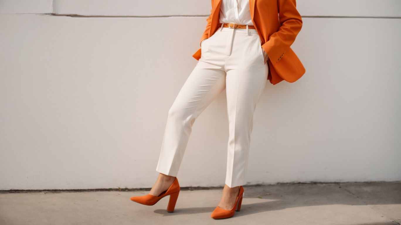 What goes with Cadmium orange color pant?