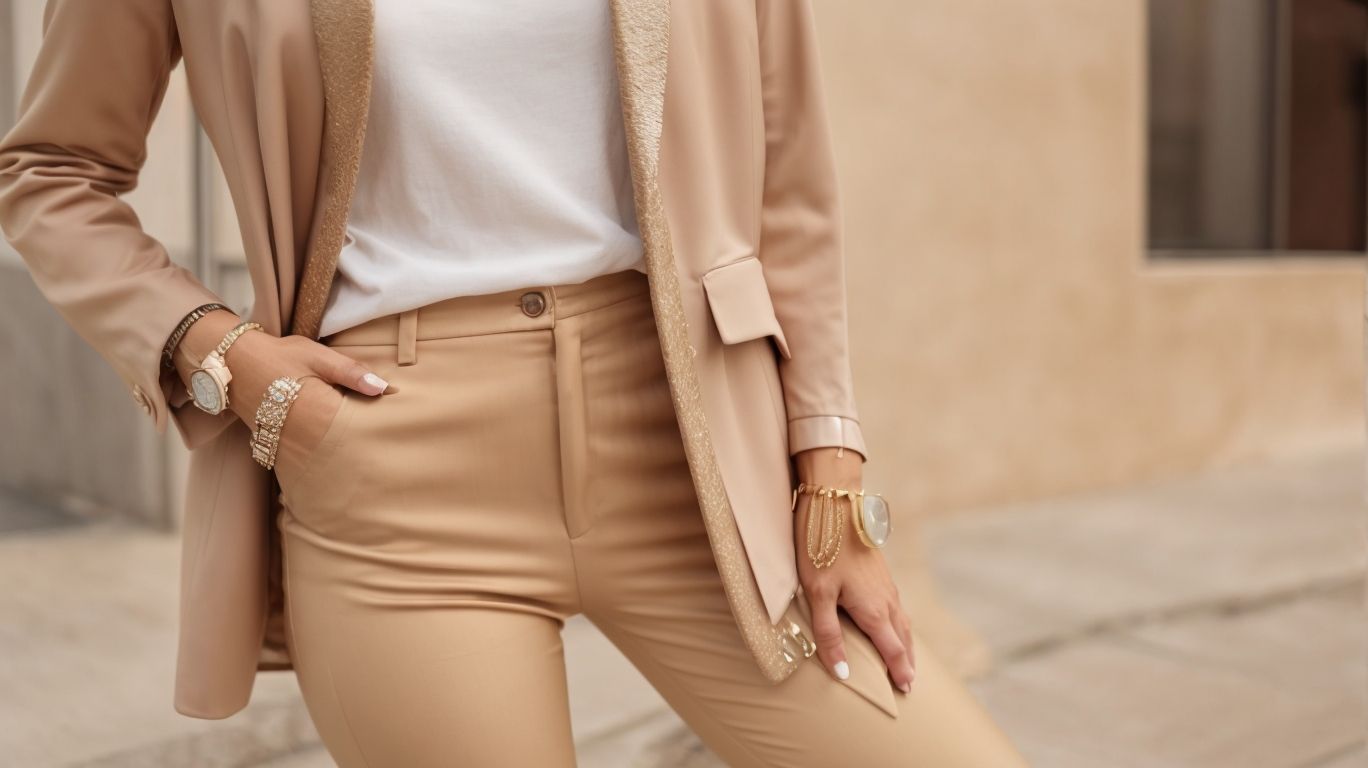 What goes with Champagne color pant?