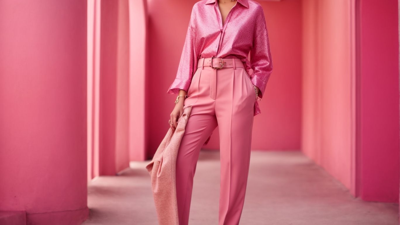 What goes with Charm pink color pant?