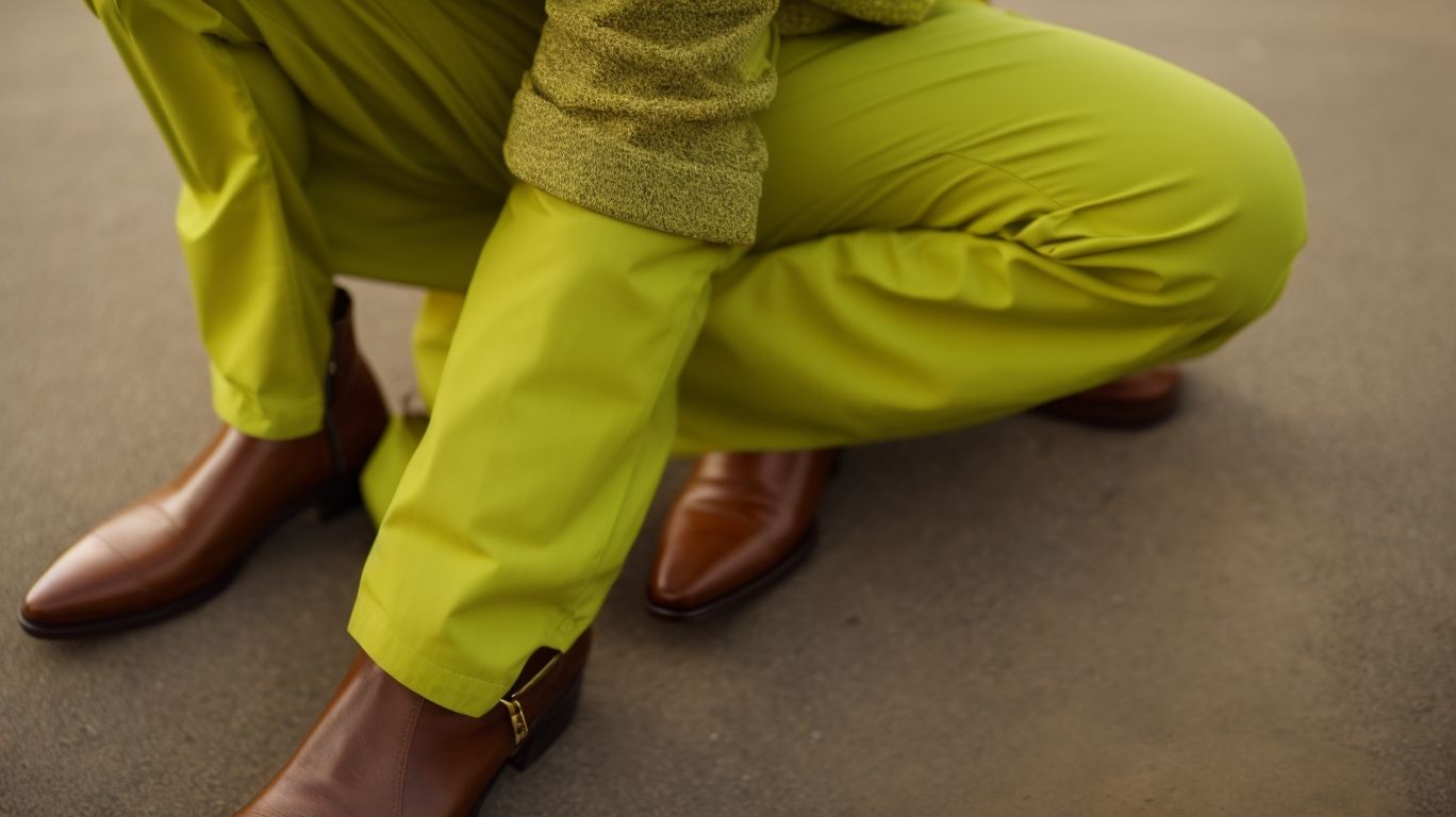 What goes with Chartreuse (web) color pant?