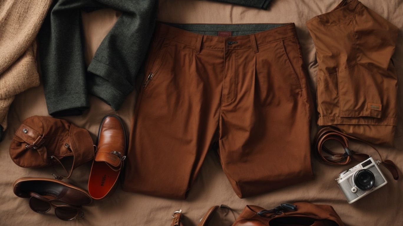 What goes with Chestnut color pant?