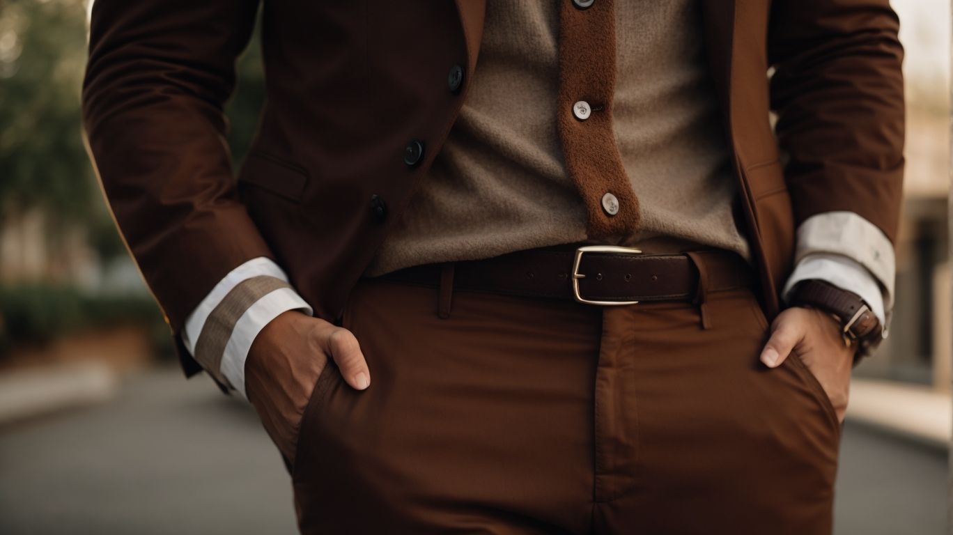 What goes with Chocolate (traditional) color pant?
