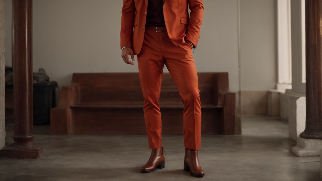 What goes with Copper red color pant?