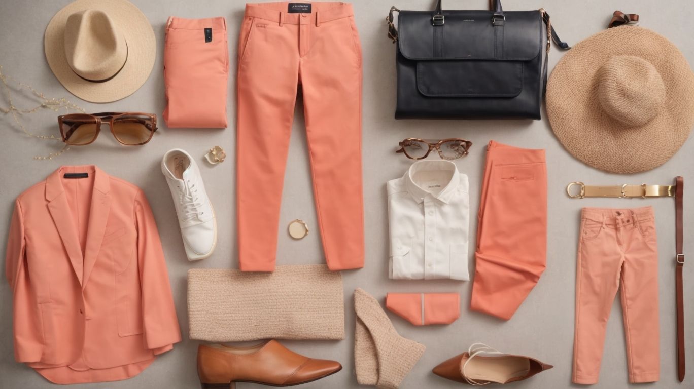 What goes with Coral color pant?