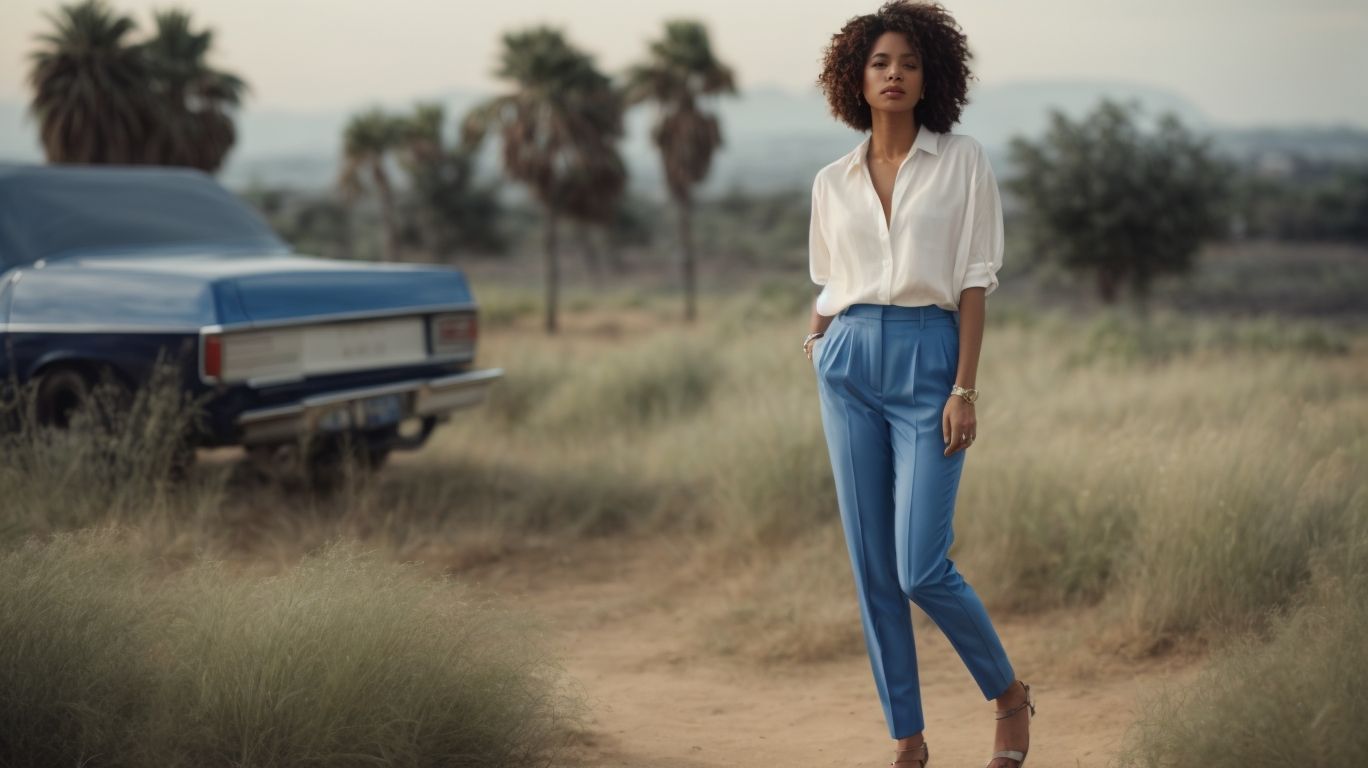 What goes with Cornflower blue color pant?
