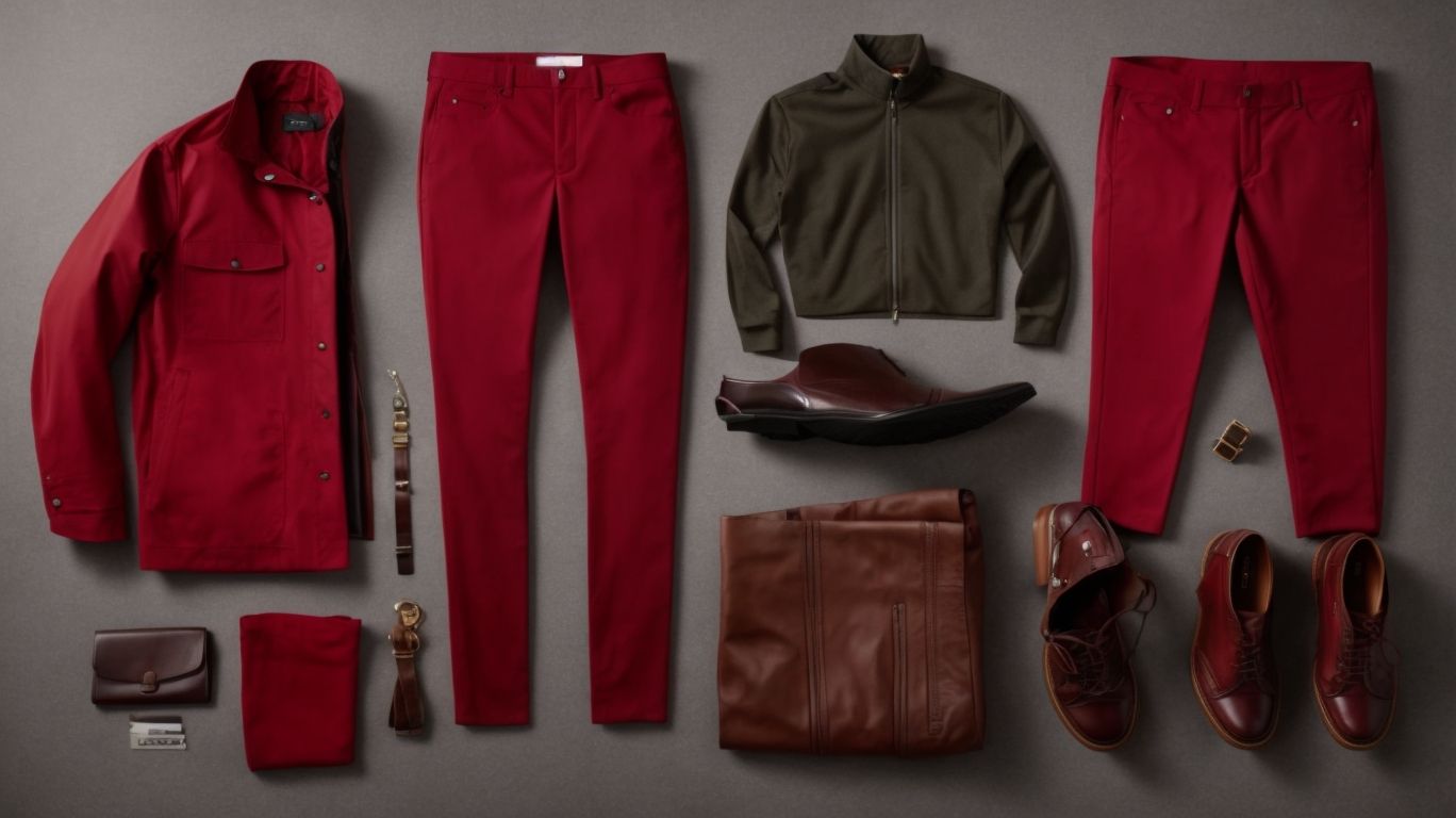 What goes with Crimson color pant?