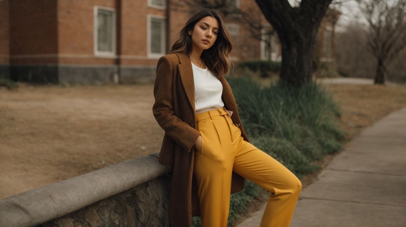 What goes with Dandelion color pant?