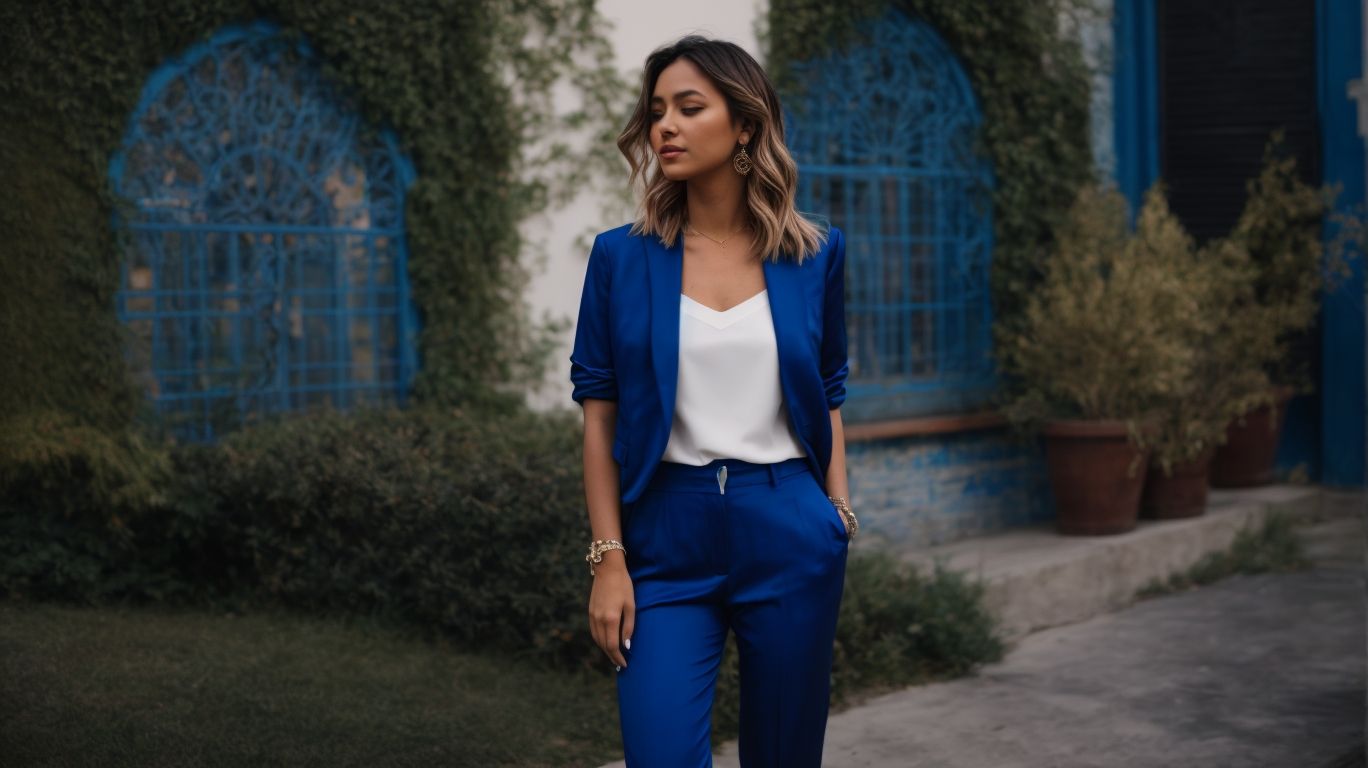 What goes with Dark electric blue color pant?