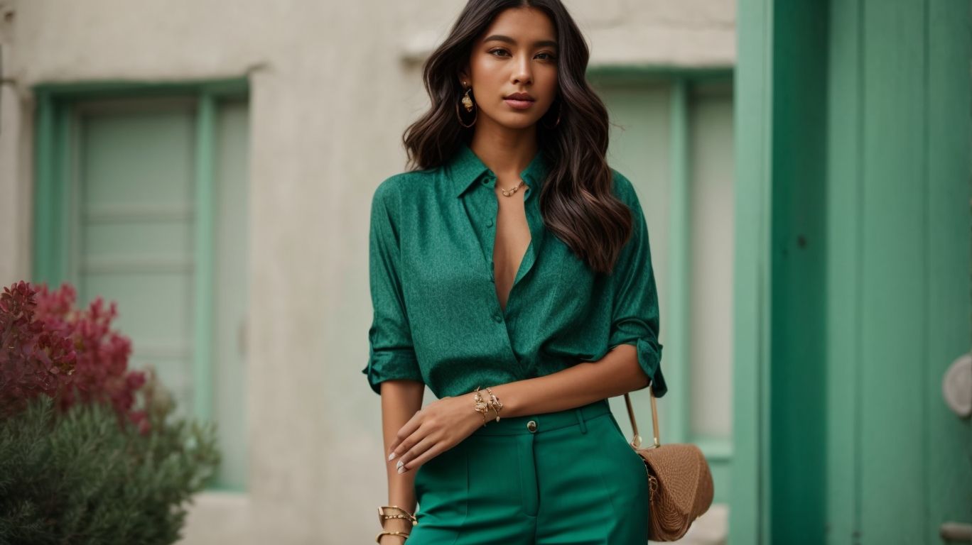 What goes with Dark sea green color pant?