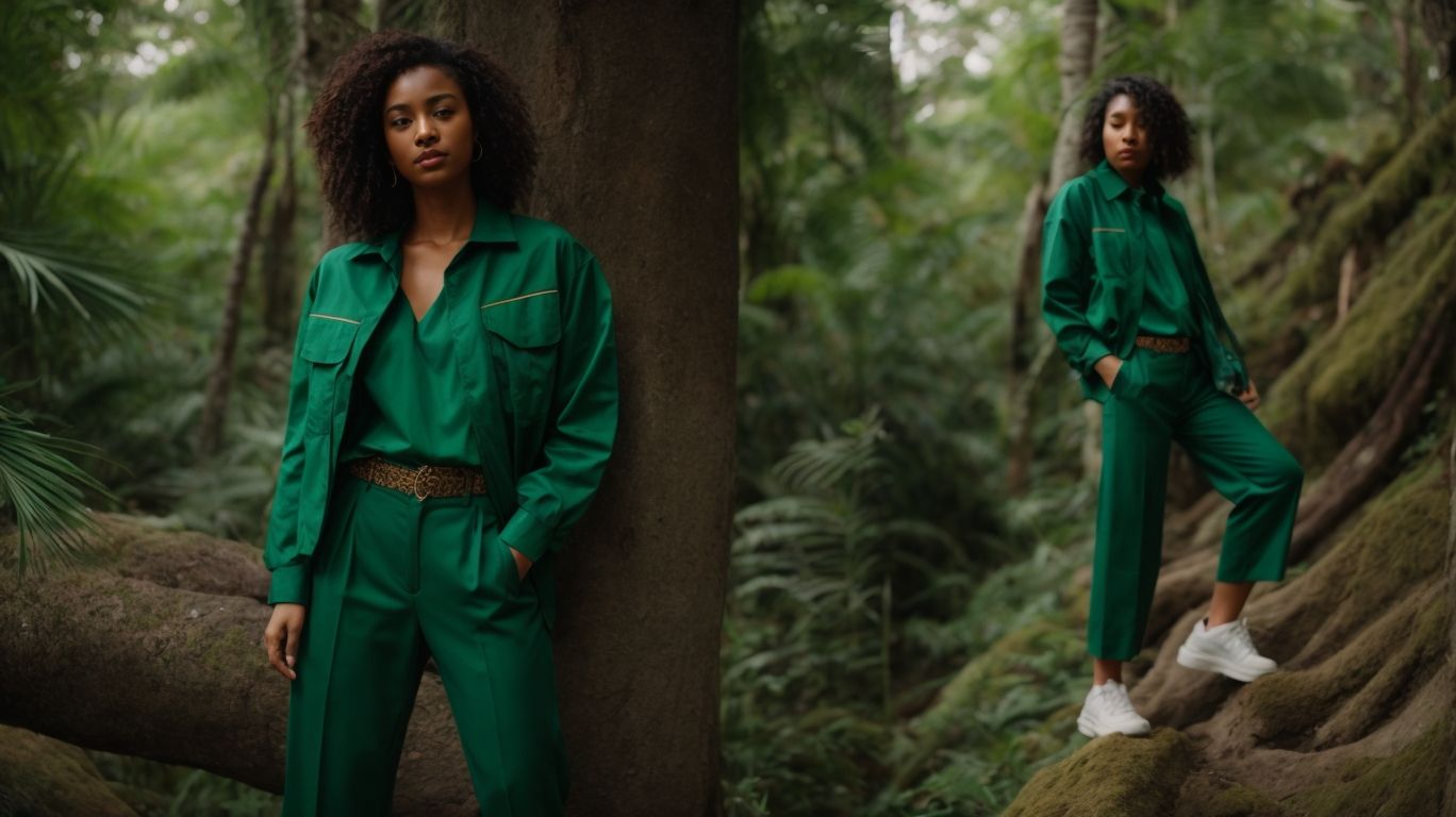 What goes with Deep jungle green color pant?