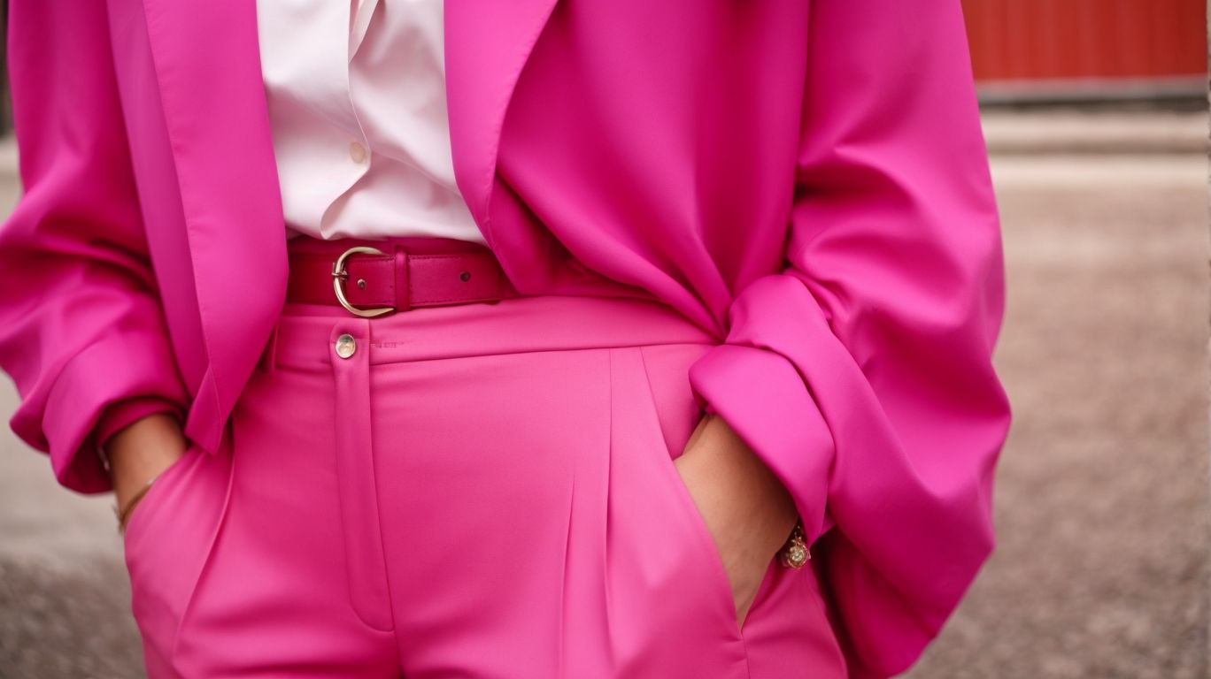 What goes with French fuchsia color pant?