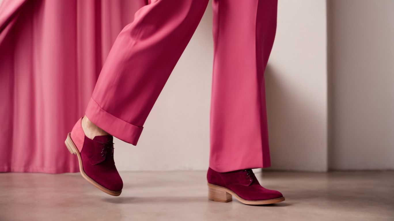 What goes with French raspberry color pant?