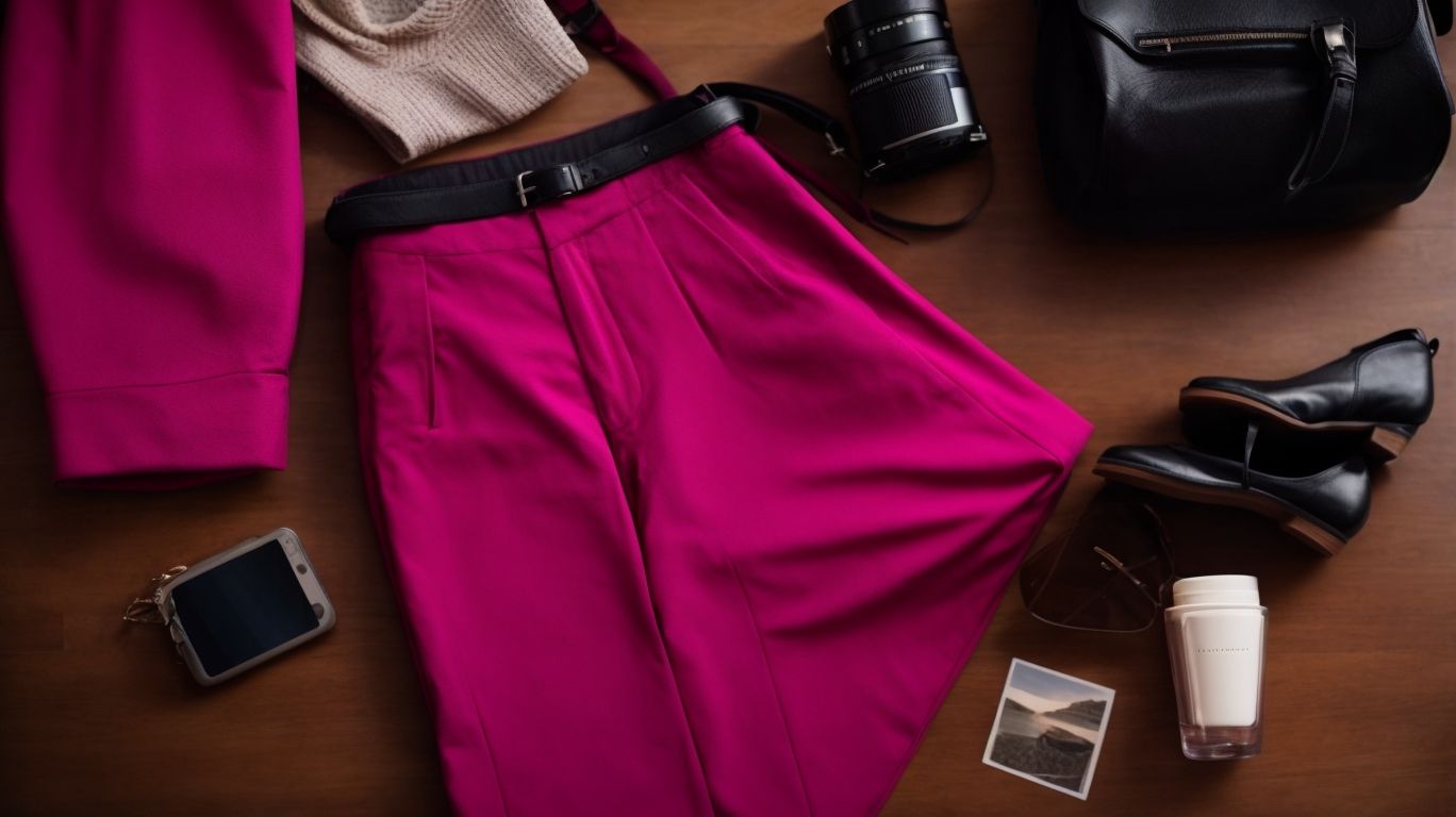 What goes with Fuchsia color pant?