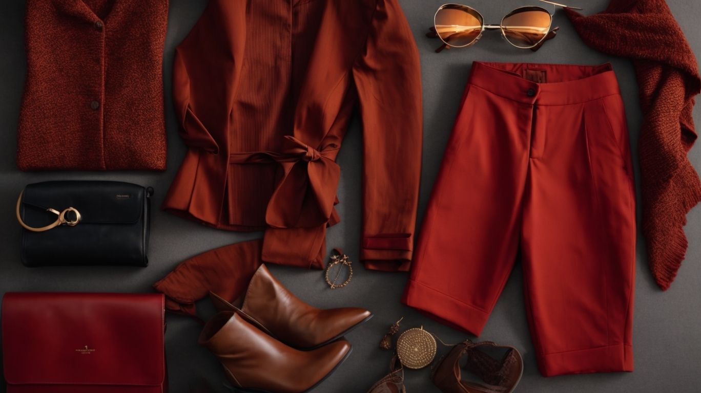 What goes with Indian red color pant?