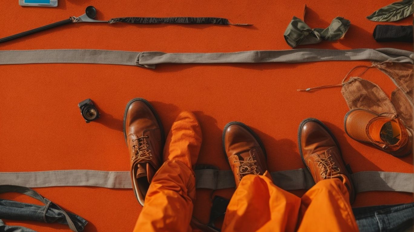 What goes with International orange (engineering) color pant?