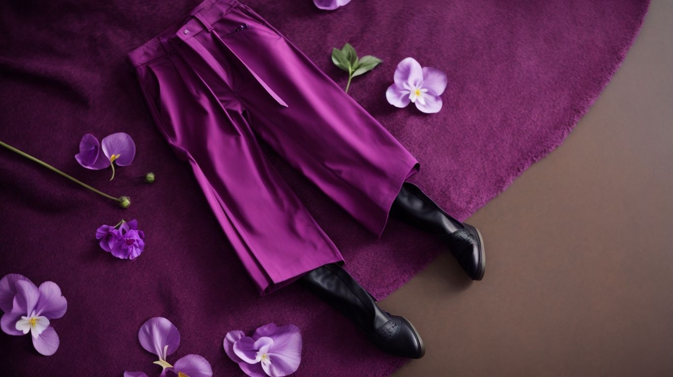 What goes with Japanese violet color pant?