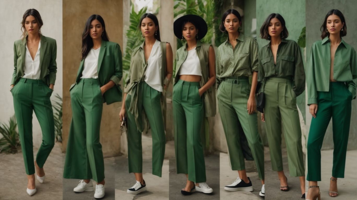 What goes with Jungle green color pant?