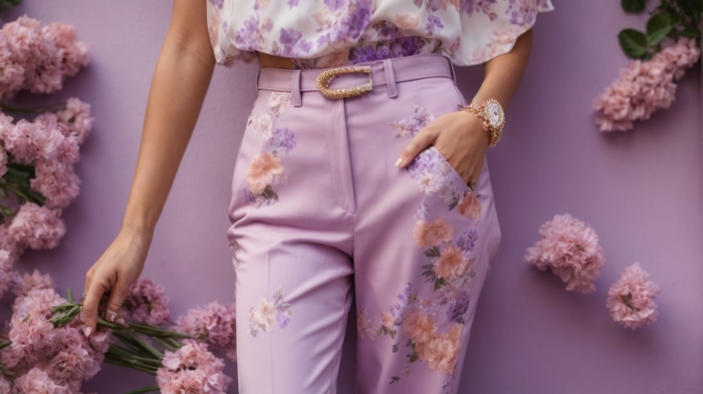 What goes with Lavender (floral) color pant?