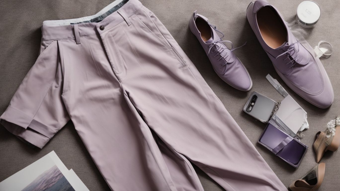 What goes with Lavender gray color pant?