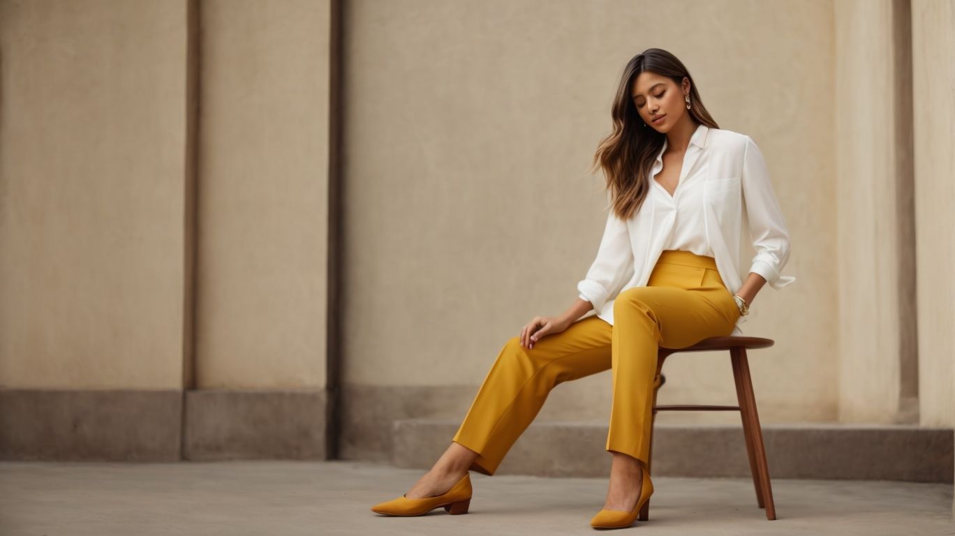 What goes with Light goldenrod yellow color pant?