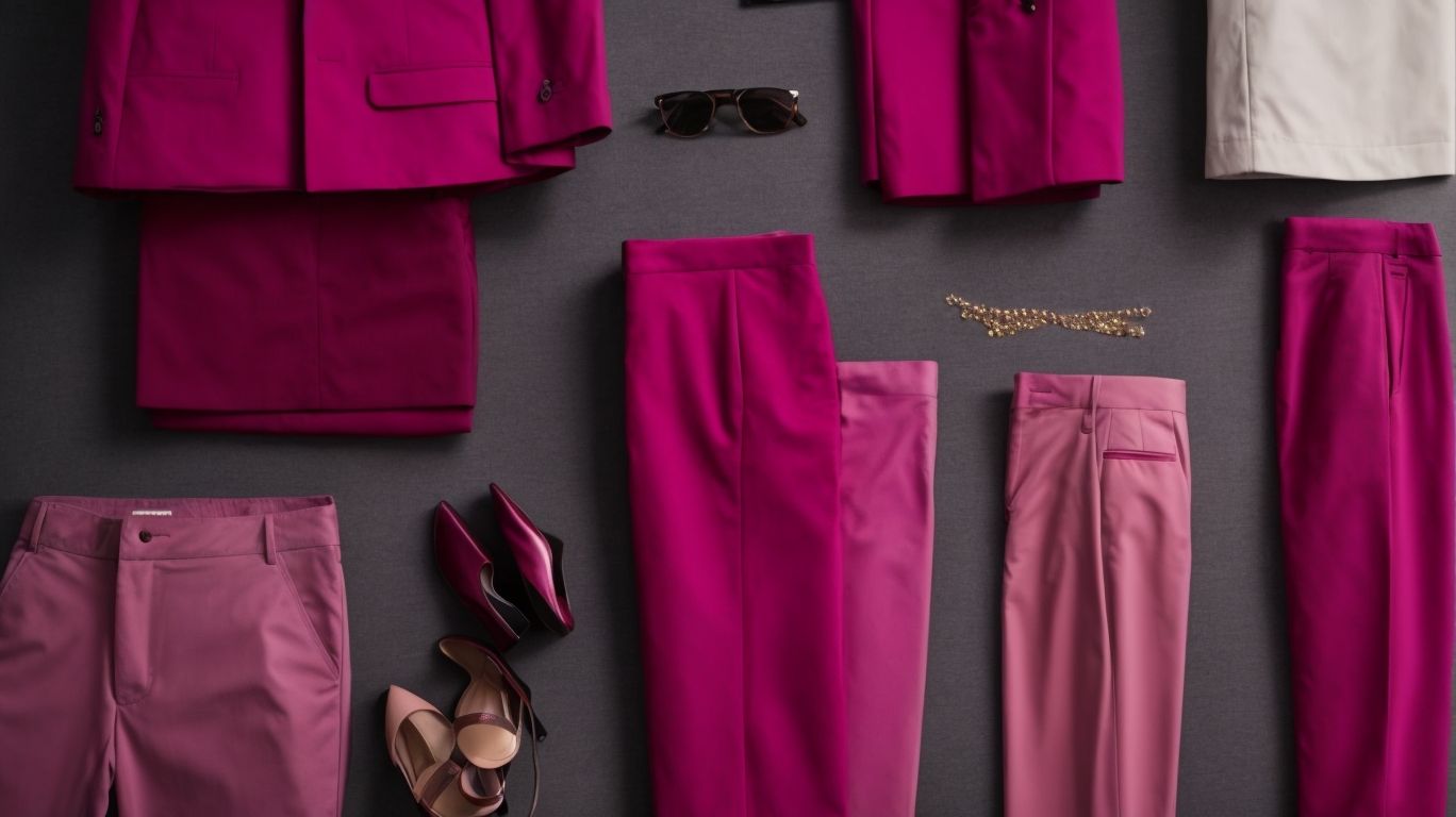 What goes with Magenta (dye) color pant?