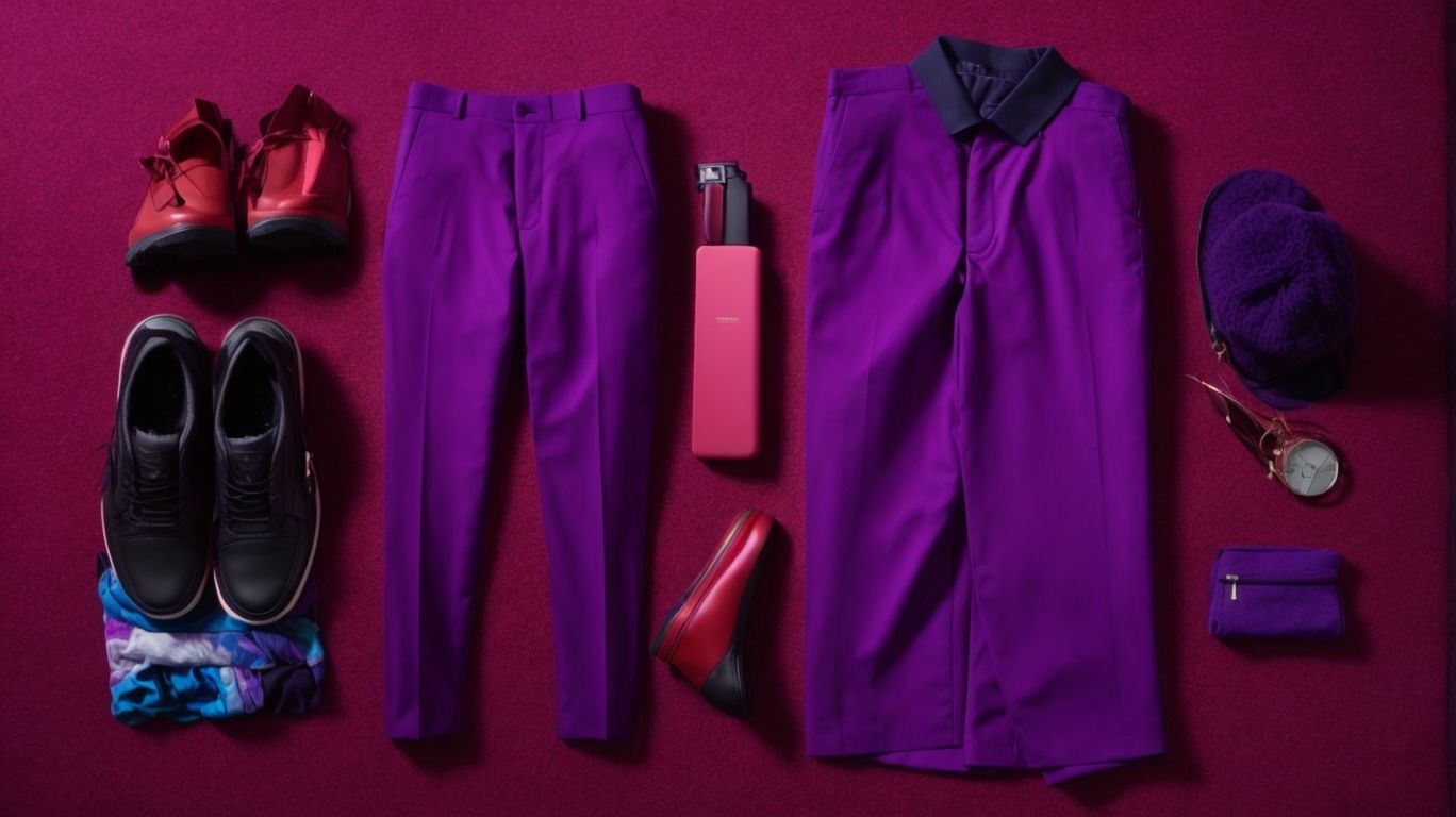 What goes with Maximum purple color pant?