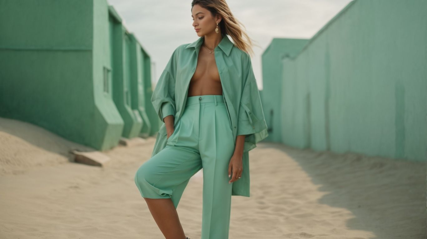 What goes with Medium sea green color pant?