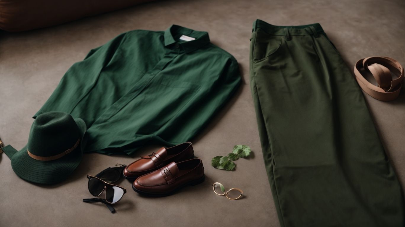 What goes with Middle green color pant?