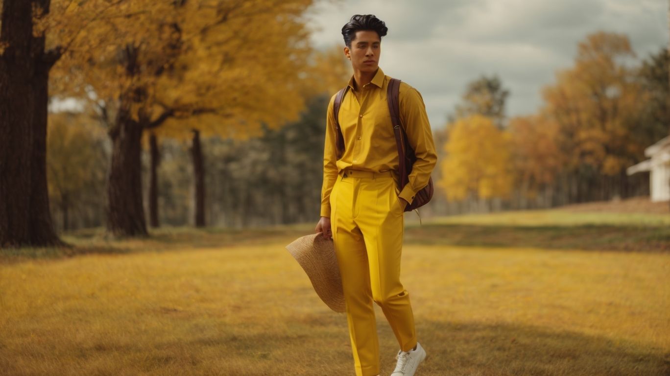 What goes with Middle yellow color pant?