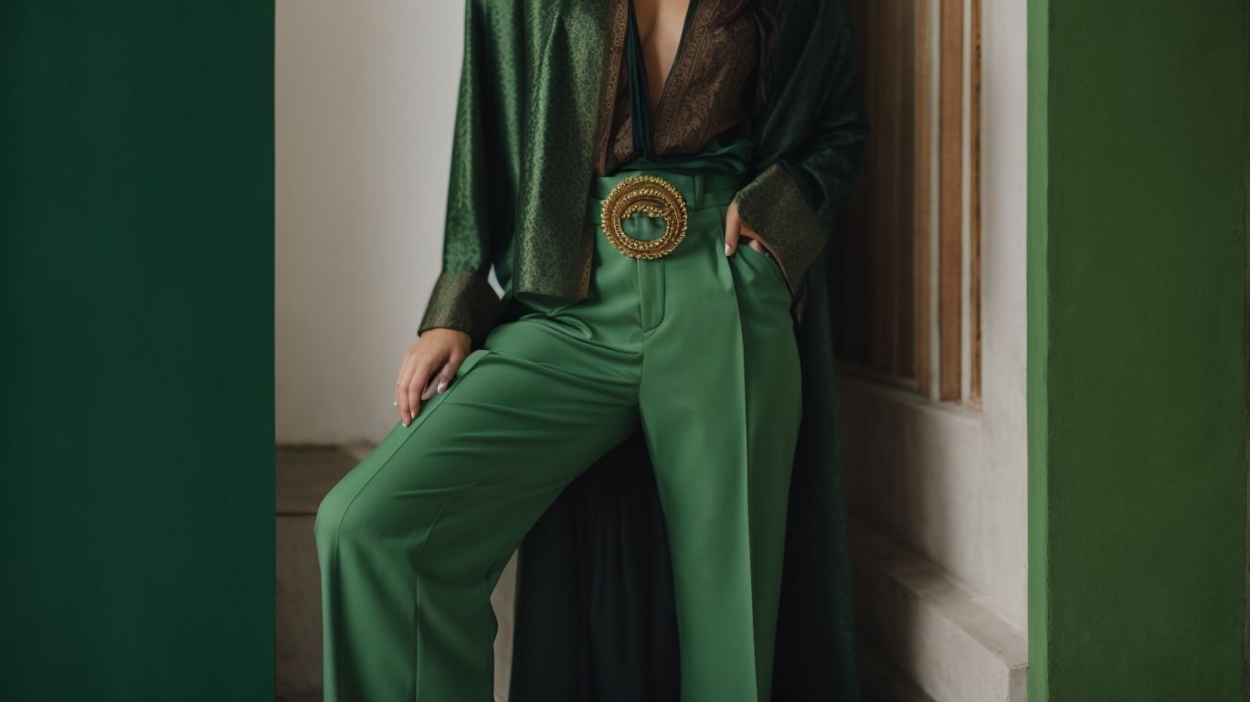 What goes with Paolo Veronese green color pant?