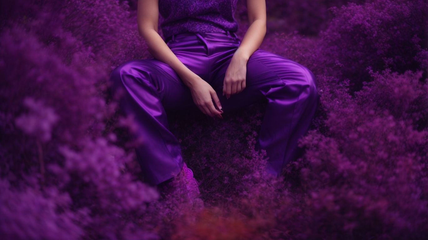 What goes with Psychedelic purple color pant?
