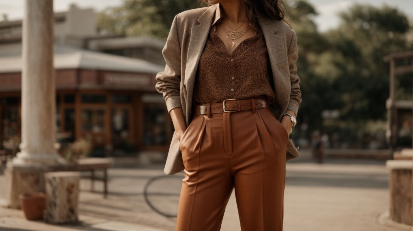 What goes with Pullman Brown (UPS Brown) color pant?