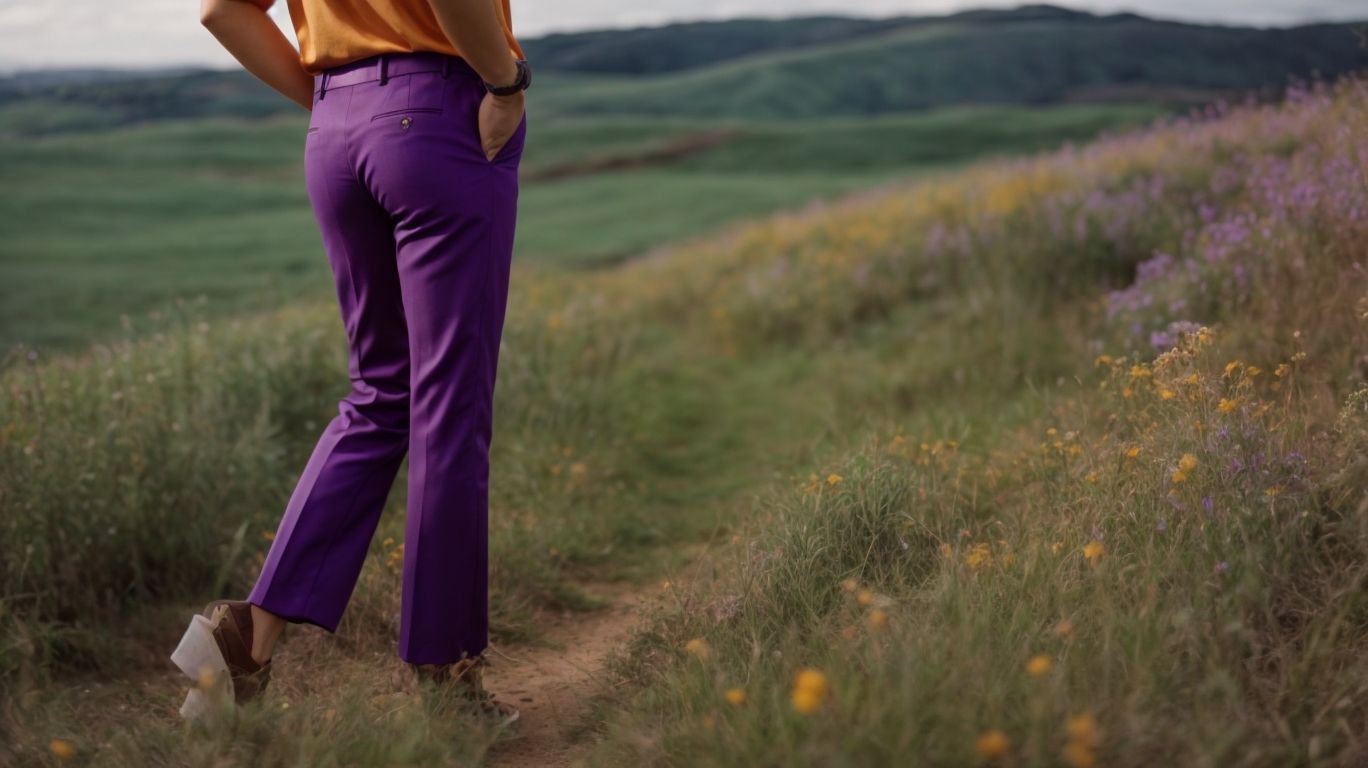 What goes with Purple (Munsell) color pant?