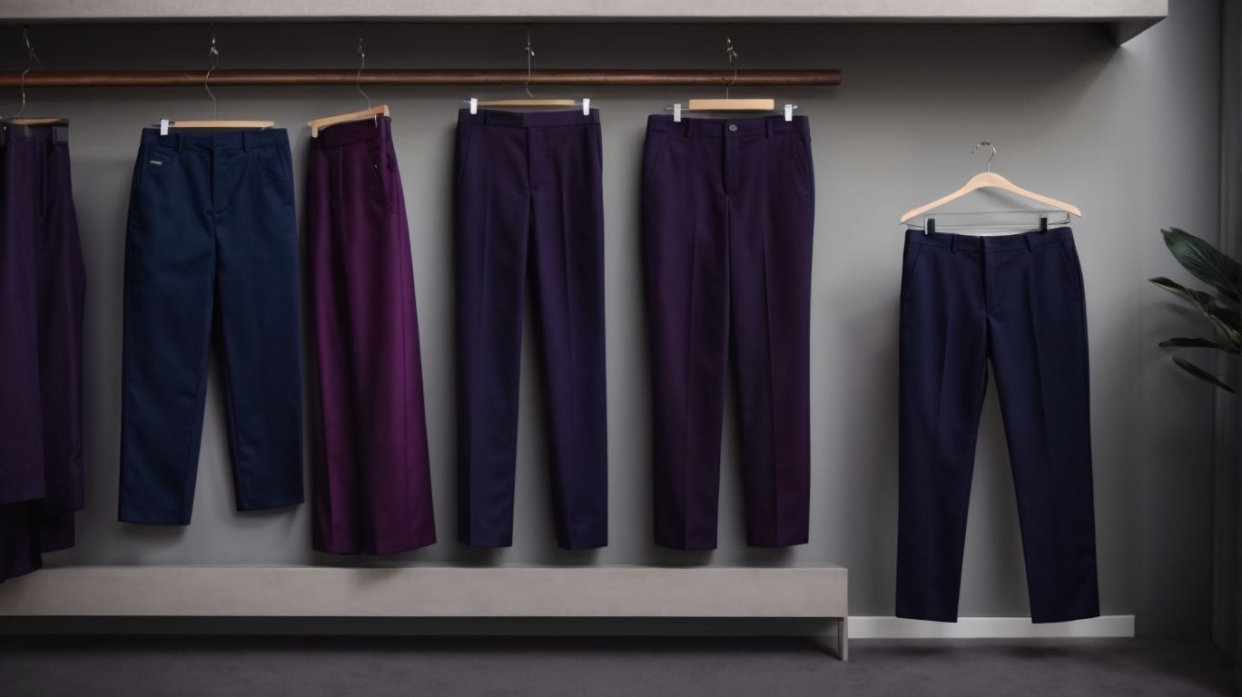 What goes with Purple navy color pant?
