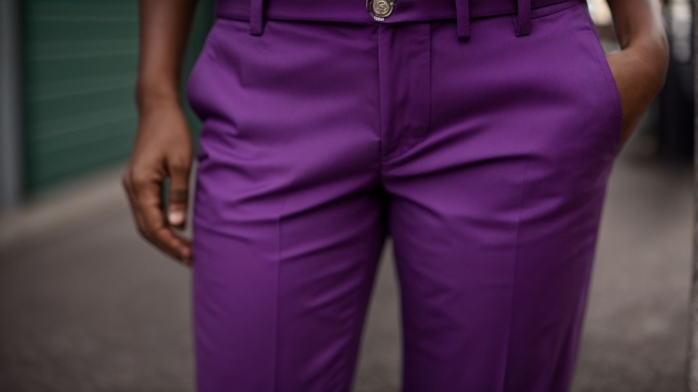 What goes with Purple (web) color pant?