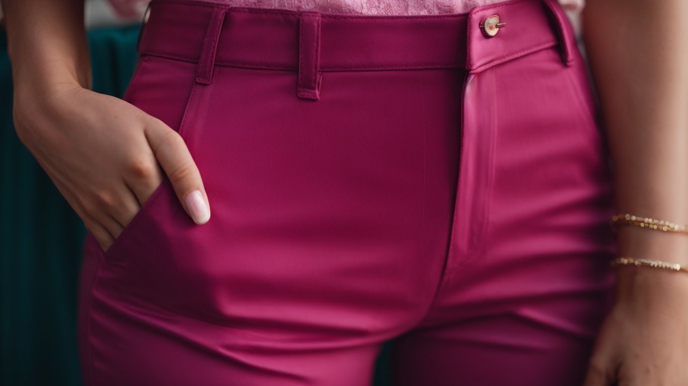 What goes with Raspberry glacé color pant?