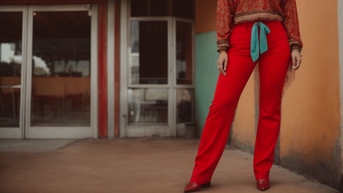 What goes with Red Salsa color pant?