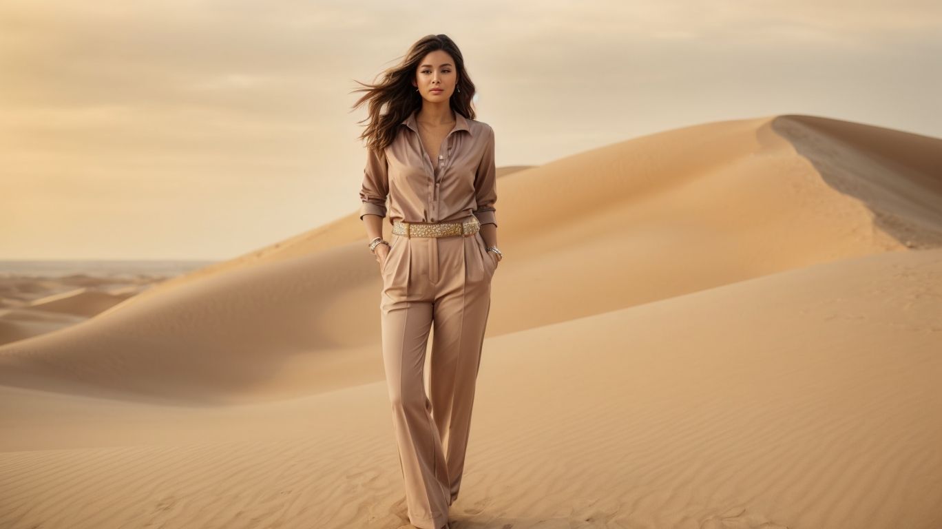 What goes with Sand dune color pant?