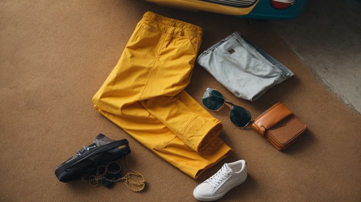 What goes with School bus yellow color pant?
