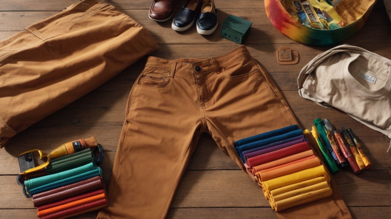 What goes with Tan (Crayola) color pant?
