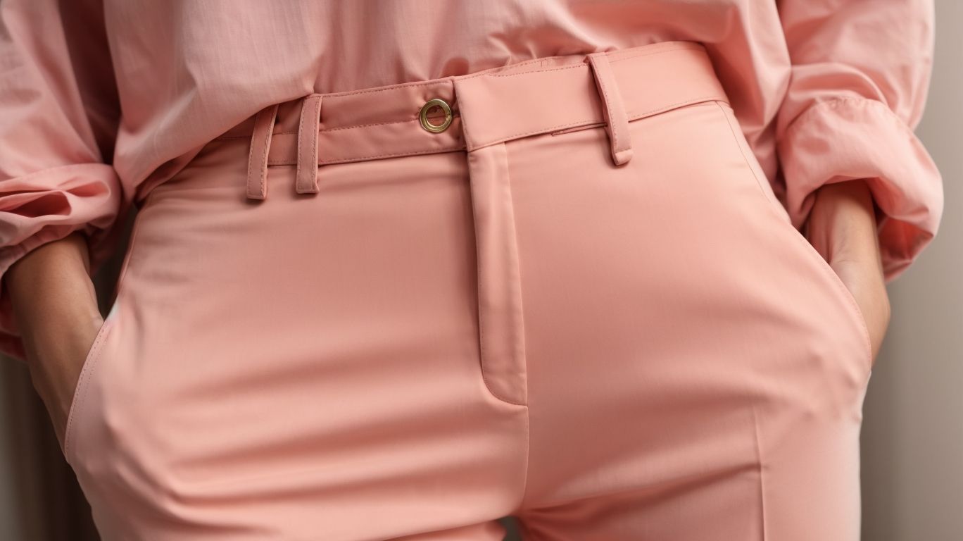 What goes with Tea rose color pant?