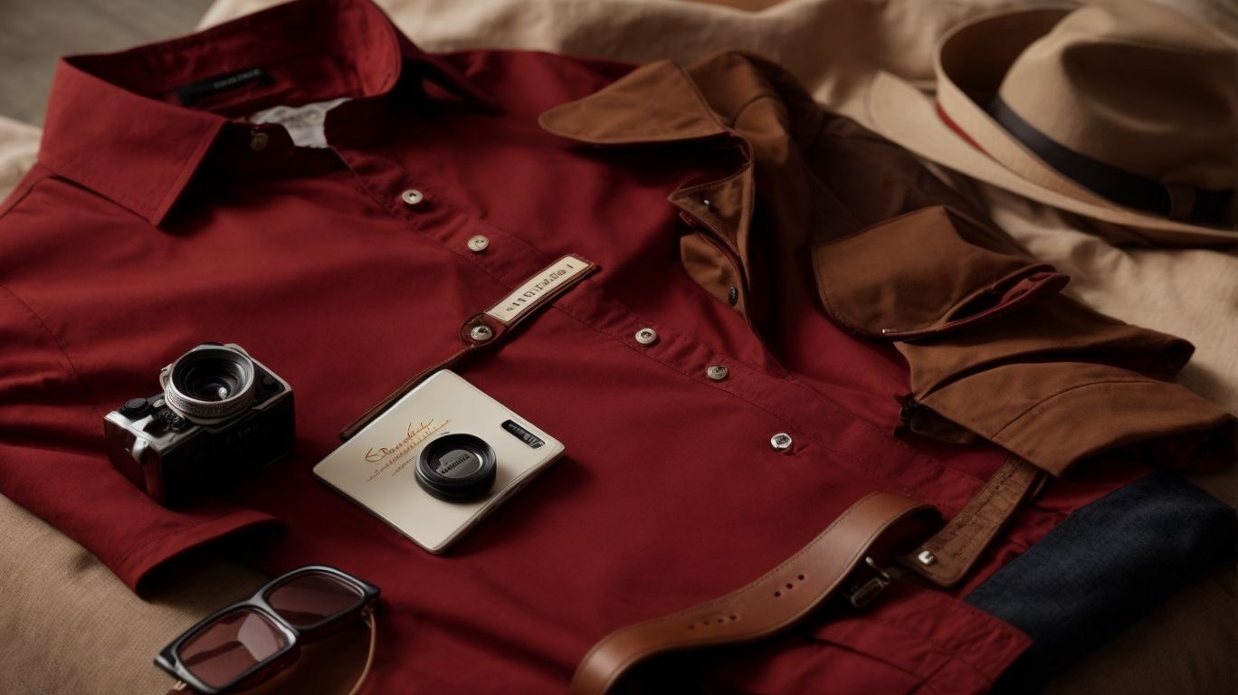 What goes with Tuscan red color shirt?