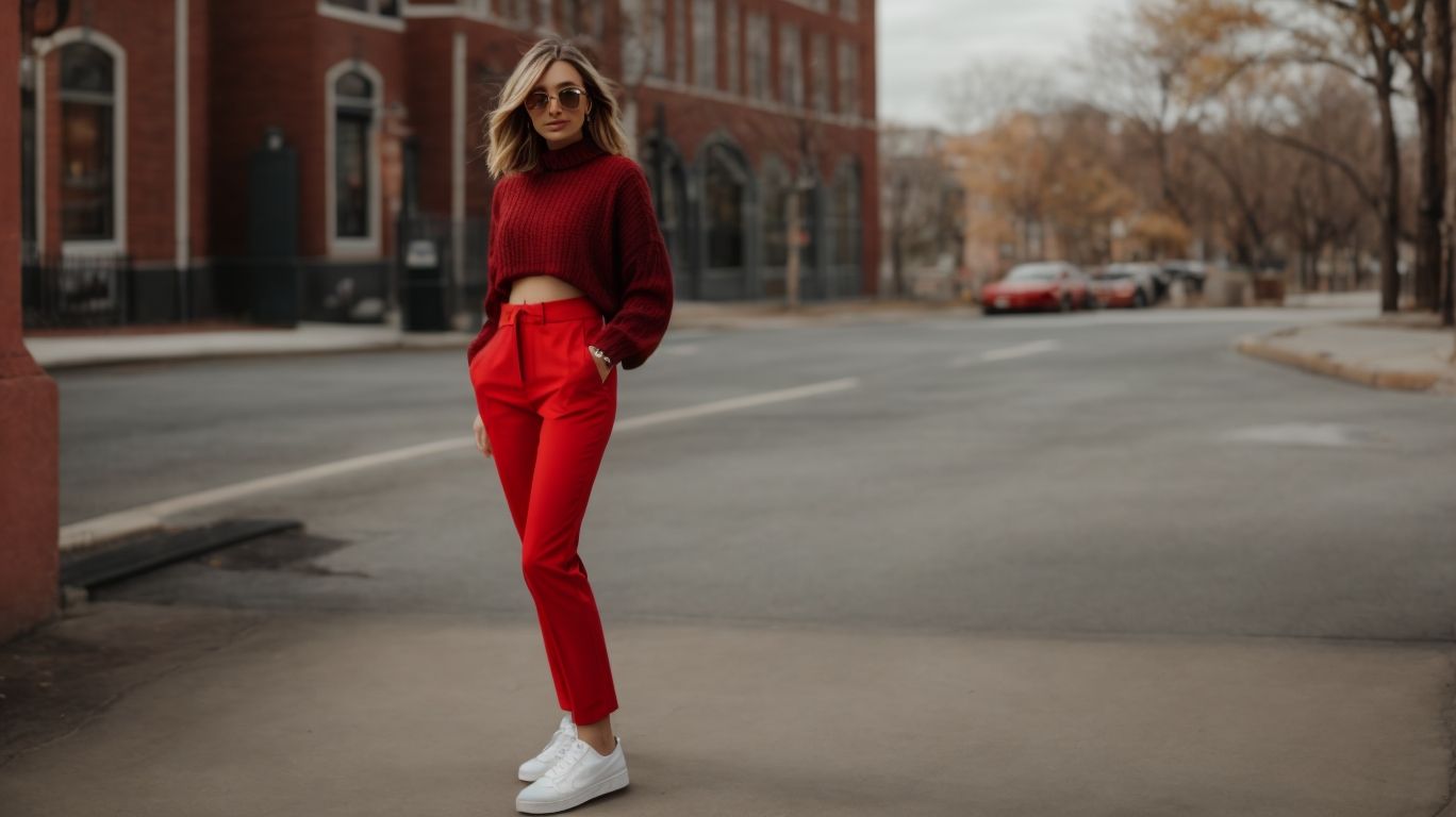 What goes with University of Pennsylvania red color pant?
