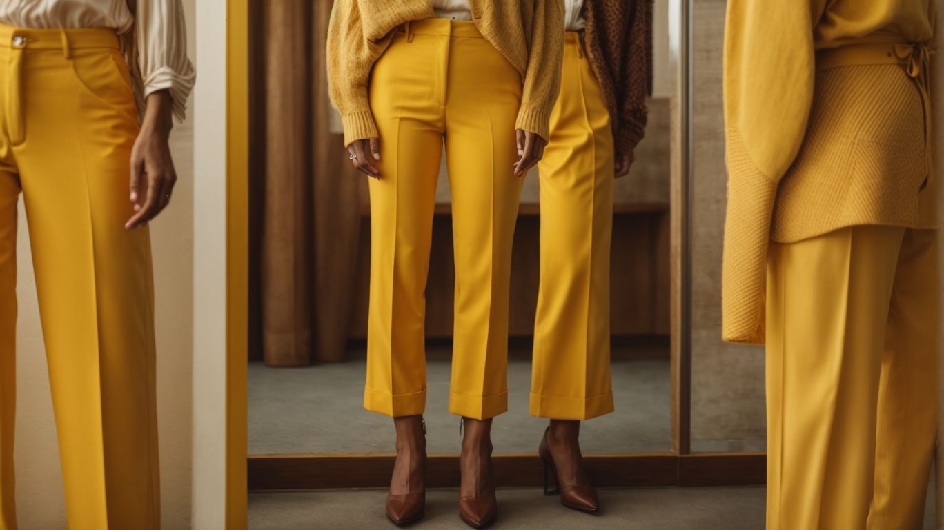 What goes with Unmellow yellow color pant?